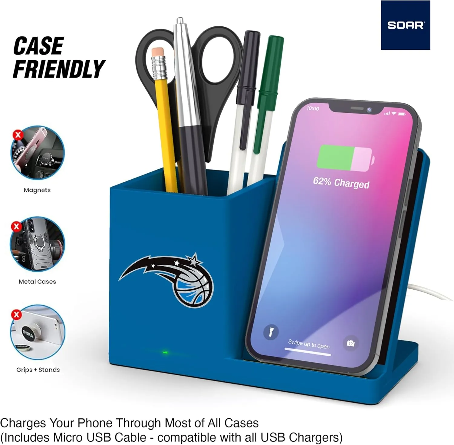 ‎SOAR Wireless Charger and Desktop Organizer
