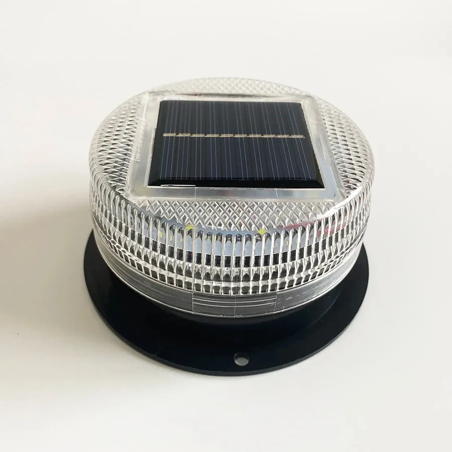 Solar-Powered 8 LED Magnetic Strobe Warning Light