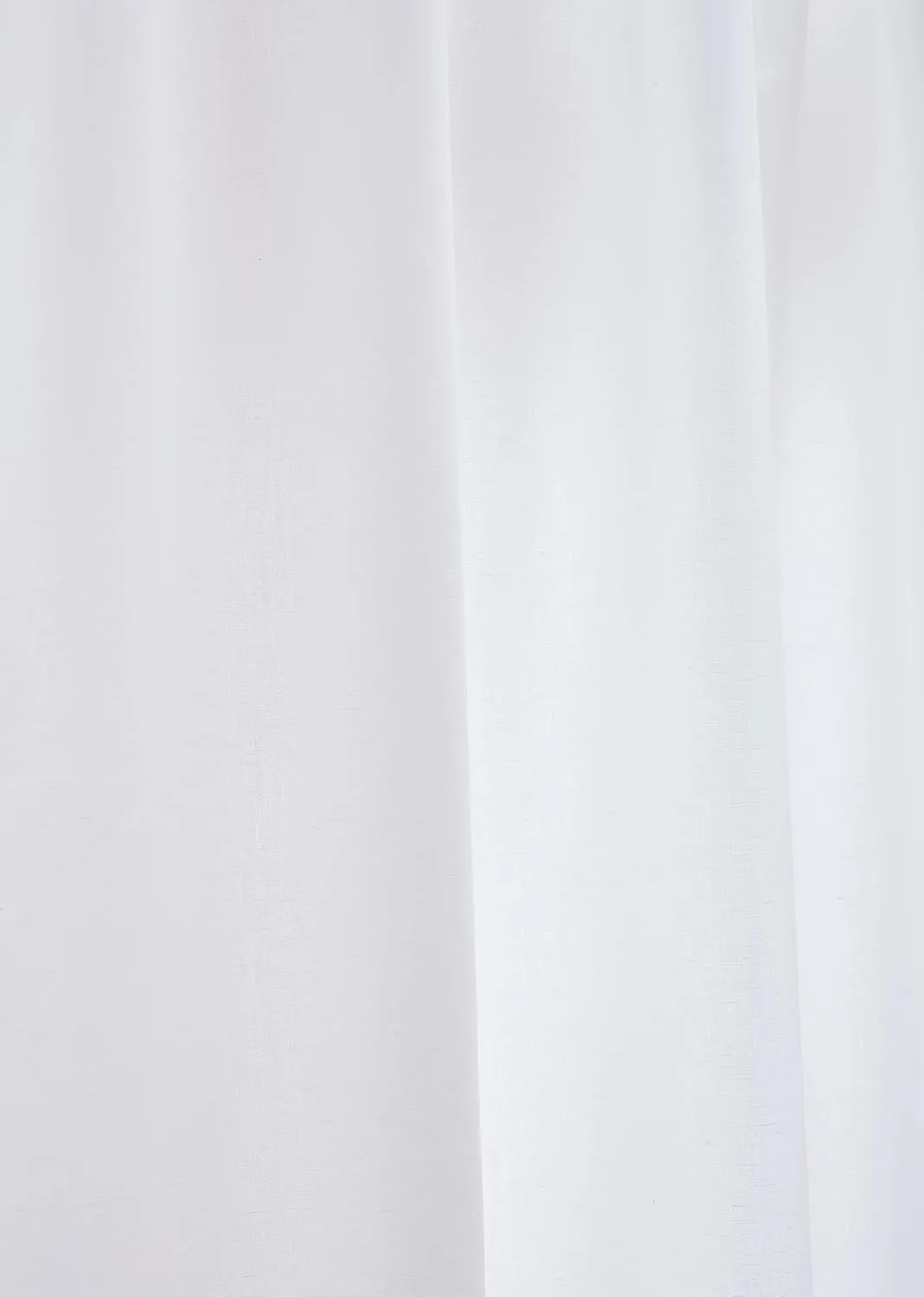 Solino Home Cotton Linen White Curtain 120 Inches Long - 2 in 1 Hanging Style with Rod Pocket and Hidden Tab - 52 x 120 Inch Curtain for Living Room, Bedroom, Indoor, Outdoor