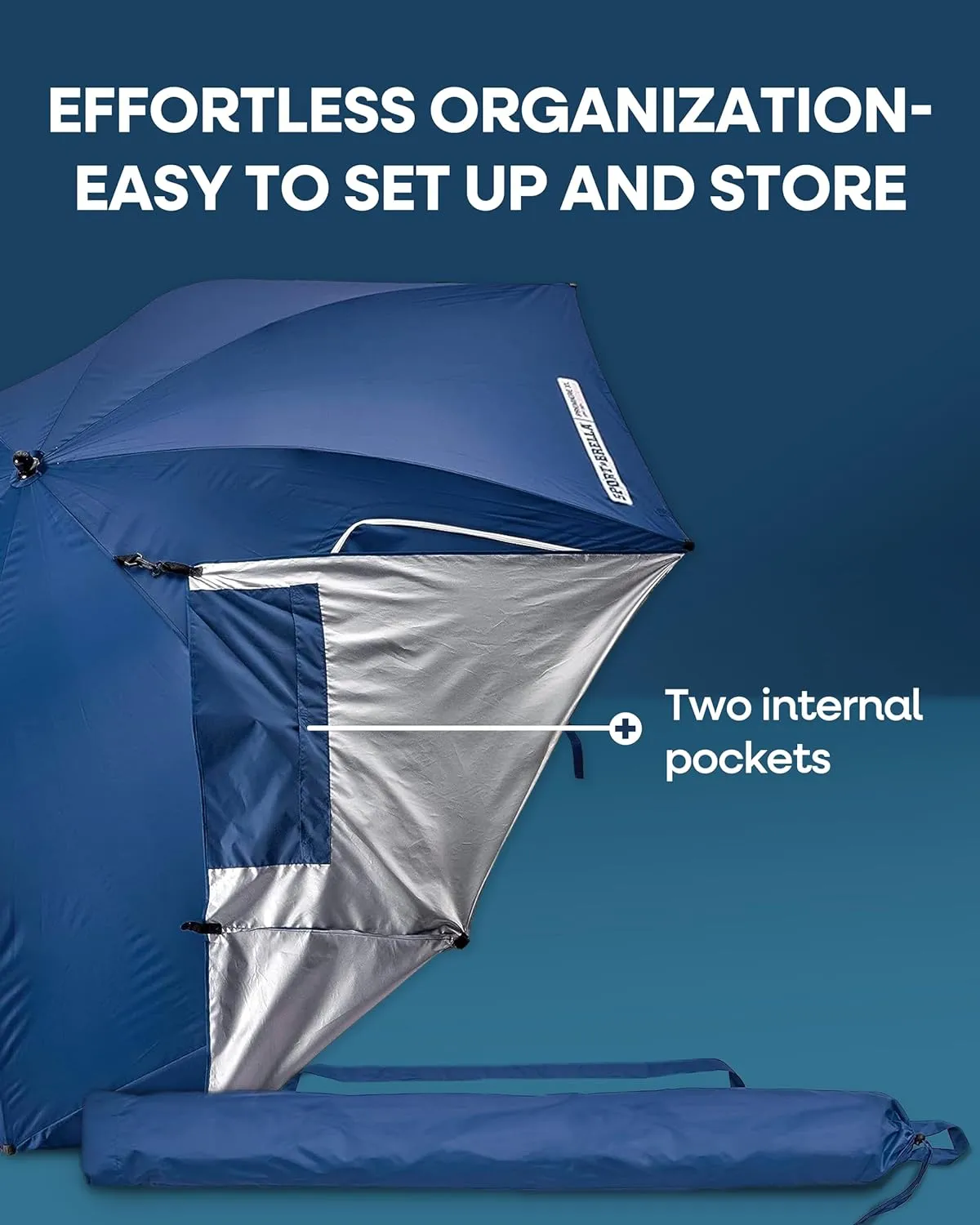 Sport-Brella Premiere XL UPF 50  Umbrella Shelter for Sun and Rain Protection