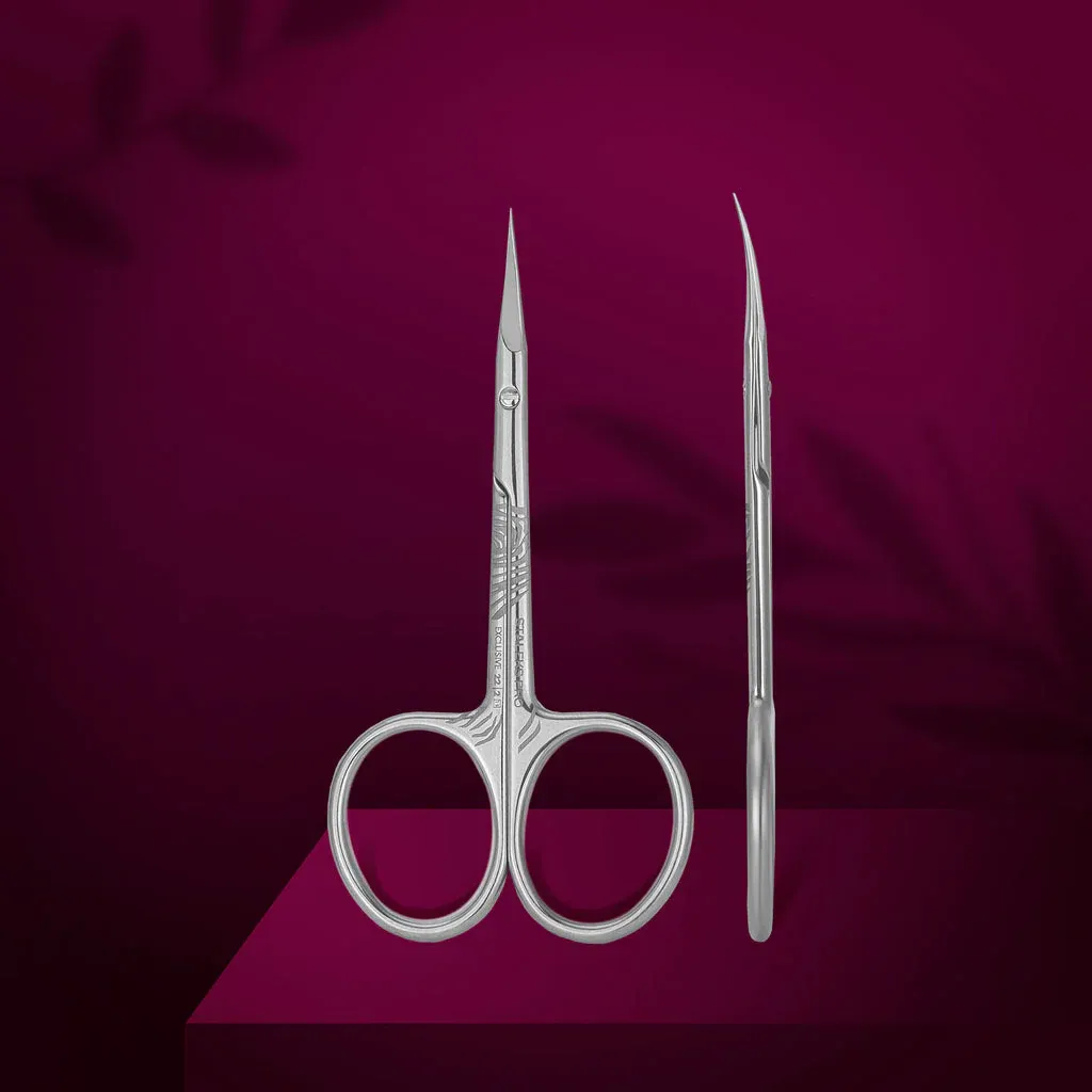 STALEKS PRO Cuticle Scissors "Magnolia” - EXCLUSIVE 22/2m  (20mm Blade)