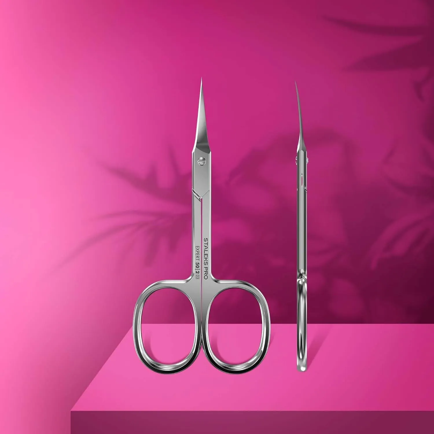Staleks Pro Expert 50 Cuticle Scissors - Stainless Steel, Extra Fine Curved Blade for Precise Cuticle Trimming: Professional Manicure Scissors for cutticle SE-50/2