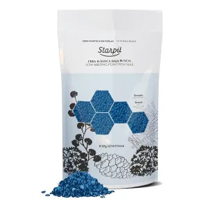 Starpil Wax 500g / 1.1 lb Bag Blue Hard Wax Beads for Hair Removal, Stripless Wax Beans Refill for Wax Pot Warmer Professional, Low Temperature Film Hair Removal Wax Pearls.