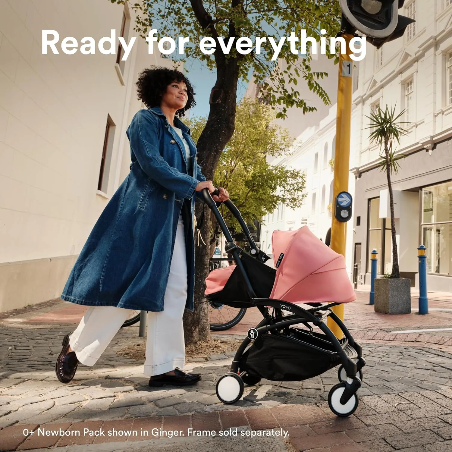 Stokke YOYO 0  Newborn Pack, Taupe - Includes Mattress, Extendable Canopy & Five-Point Harness - Requires YOYO3 Frame (Sold Separately)