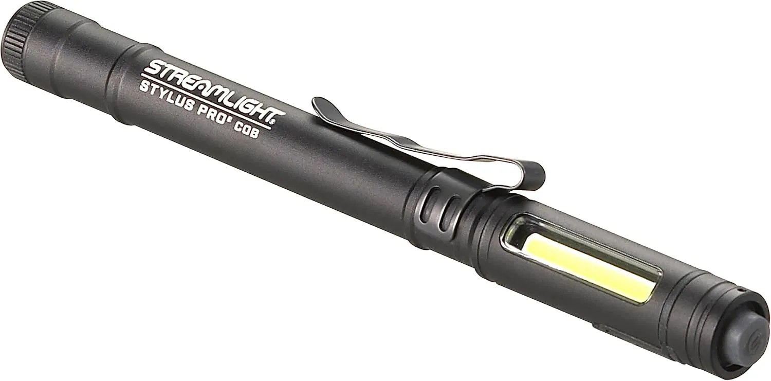 Streamlight 66702 Stylus Pro COB 160-Lumen Rechargeable Worklight/Penlight w/Magnetic Base, Black