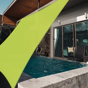 Sun Shade Sail 20x20FT 97% UV Block Square Canopy Deck Patio Pool Apple Green