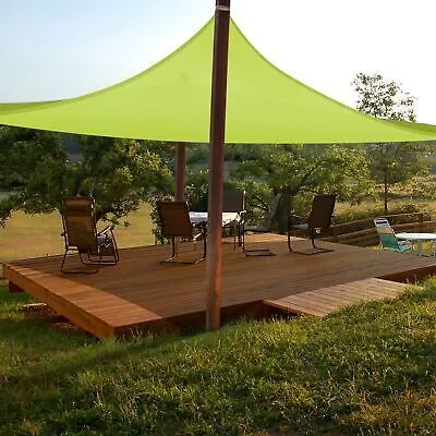 Sun Shade Sail 23x22FT 97% UV Block Rectangle Canopy Patio Pool Apple Green