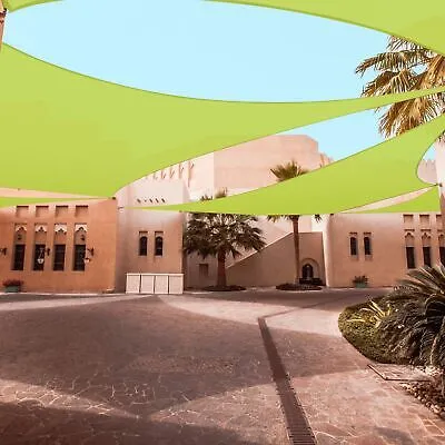 Sun Shade Sail 23x22FT 97% UV Block Rectangle Canopy Patio Pool Apple Green