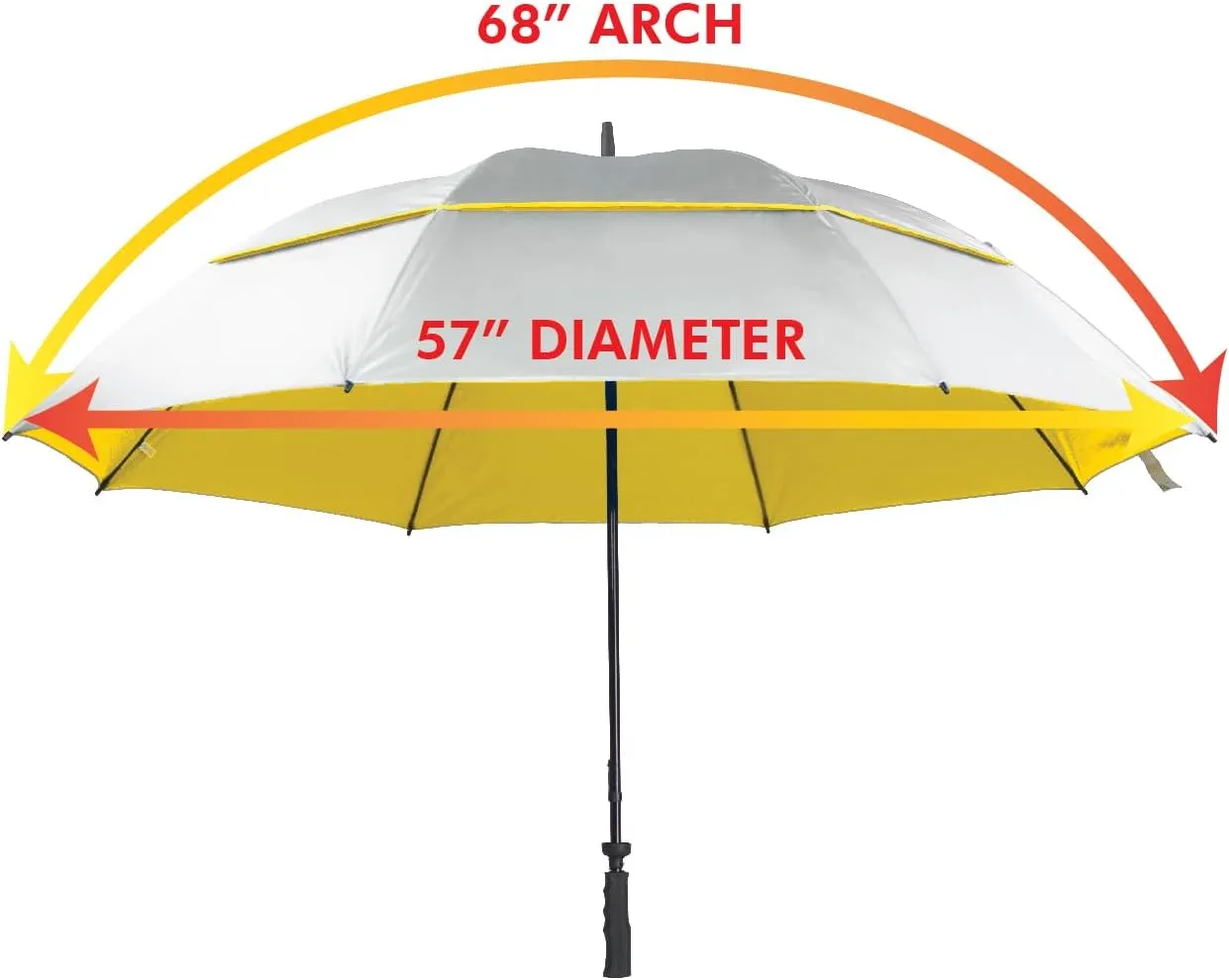 SunTek 68" UV Protection Wind Cheater Vented Canopy Umbrella
