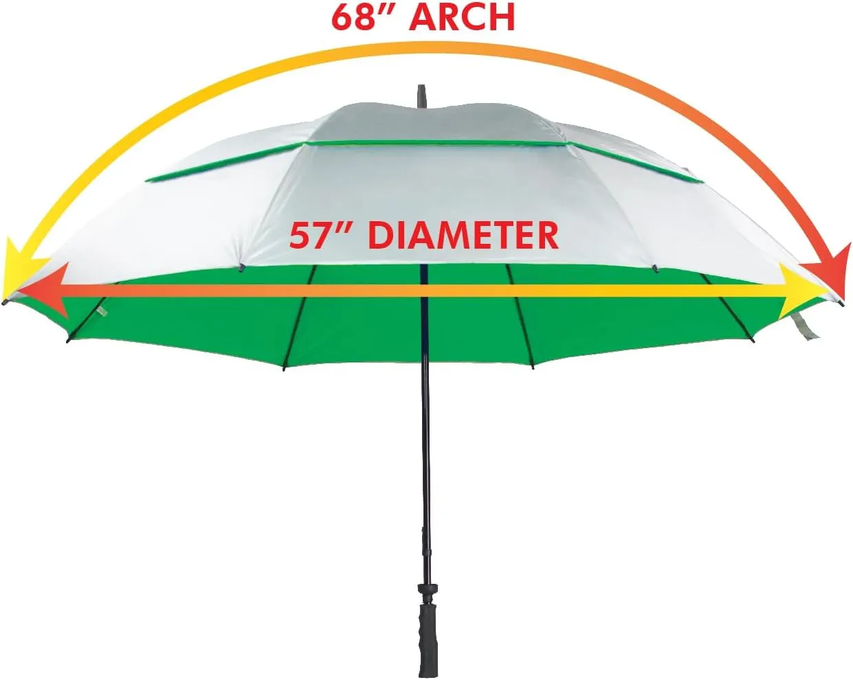 SunTek 68" UV Protection Wind Cheater Vented Canopy Umbrella