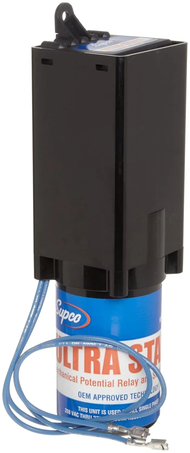 Supco MPR1 Ultra Start Series Hard Start, 3 1/2 to 5 hp, 189-277 F and 330V Capcitor Size