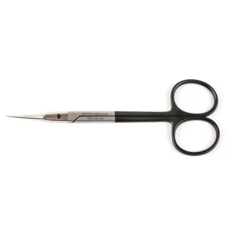 SuperCut - Plastic Surgery Scissors Cerkes 4-1/2 Inch Length OR Grade Stainless Steel NonSterile Finger Ring Handle Curved Sharp Tip / Sharp Tip - 050-335SC