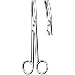 Surgi-OR - Dissecting Scissors Mayo 6-3/4 Inch Length Office Grade Stainless Steel NonSterile Finger Ring Handle Curved Blunt Tip / Blunt Tip - 95-325
