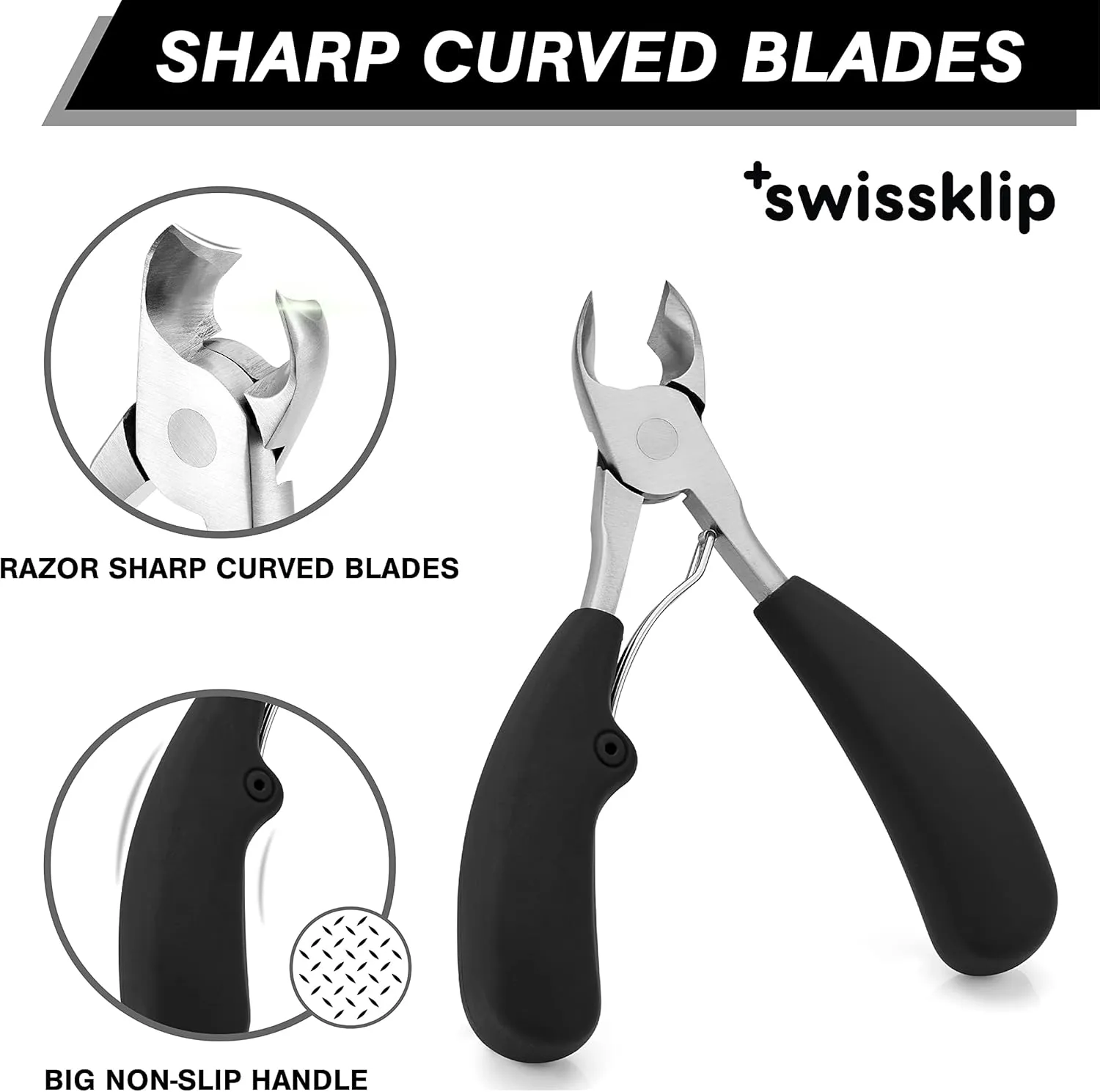 Swissklip Toenail Clippers I Heavy Duty Toe Nail Clippers I Toenail Clippers for Thick Nails I Big Toe Nail Clippers for Thick Toenails I Toenail Scissors I Heavy Duty Nail Clippers for Thick Nail (3)
