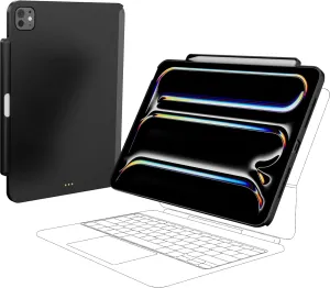 SwitchEasy CoverBuddy Lite for 2024 iPad Pro 11" - Case Compatible with Magic Keyboard for iPad Pro (M4), with Apple Pencil Pro Pencil Holder - Black