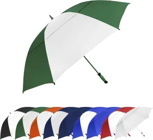 The Paramount Vented Large 64 inch Windproof Automatic Open Double Canopy Golf Umbrella for Rain, Wind and Sun, Strong & Lightweight Oversized Golf Umbrella with Wind Vent for Men & Women