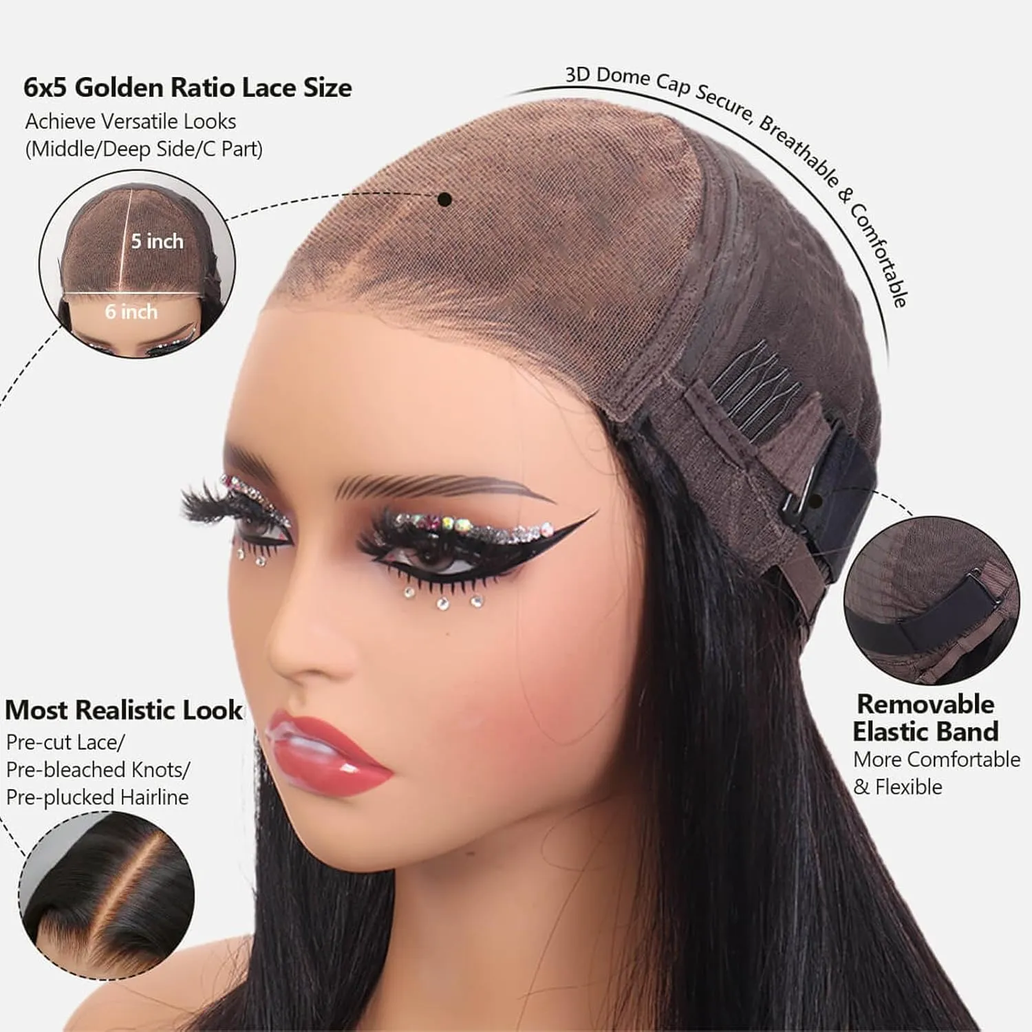 Tinashe 12Inch Wear and Go Glueless Bob Wig Human Hair Highlight Bob Wig Human Hair Honey Blonde 5x6 Body Wave Wigs for Beginners Glueless Short Bob Wig(12inch,P4/27 Loose Body Bob Wig)