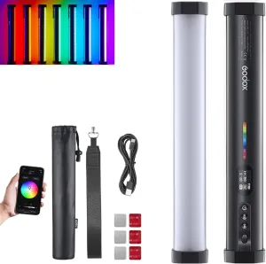 TL30 RGB Tube Light, CRI 97  TLCI 99  Handheld Full Color LED Video Light Wand, 2700K-6500K Dimmable LED Light Stick, 37 FX Light Effects, 2900mAh Battery, Bluetooth APP Control