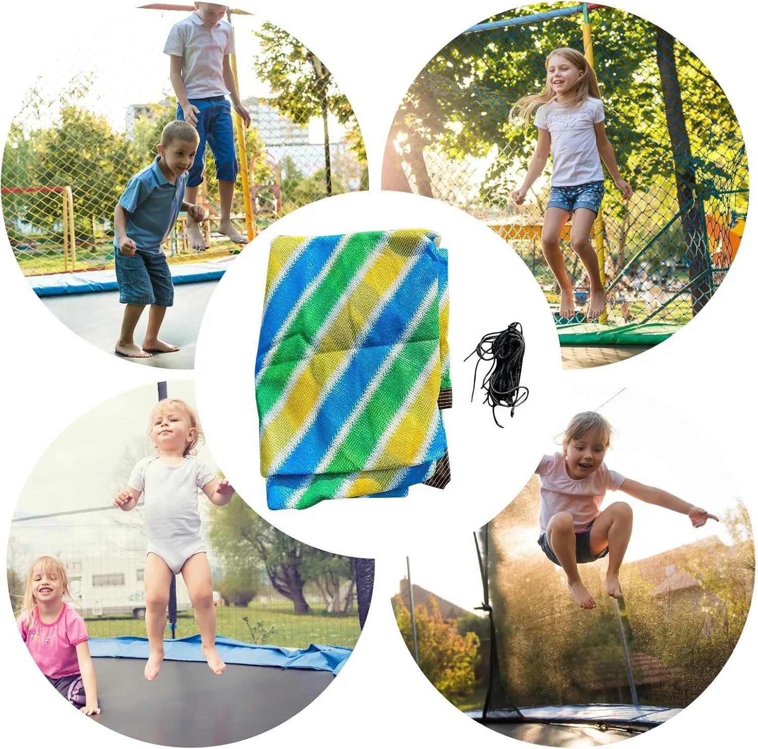 Trampoline Cover,Trampoline Canopy Cover | Replacement Accessories UV Protection for Outdoor Playground Sun Rain Jumping Adults Indoor