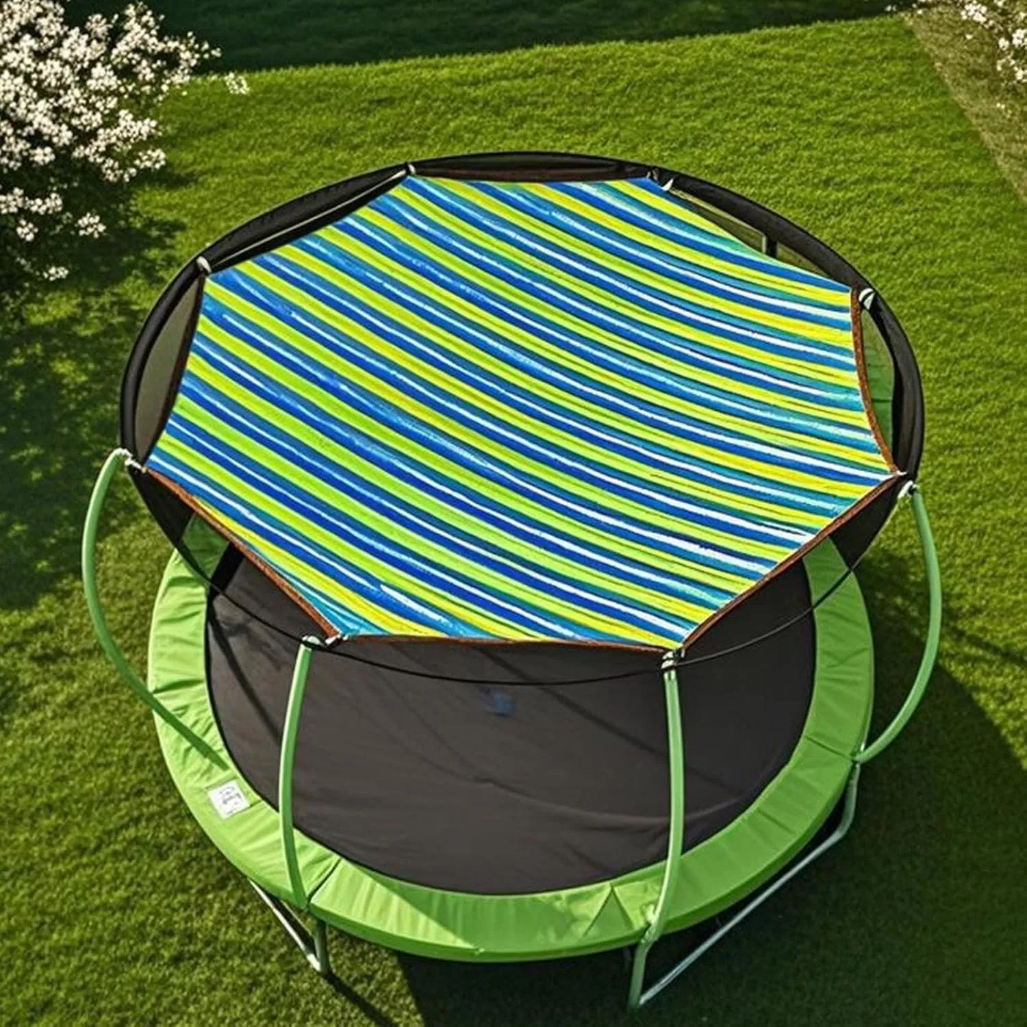 Trampoline Cover,Trampoline Canopy Cover | Replacement Accessories UV Protection for Outdoor Playground Sun Rain Jumping Adults Indoor