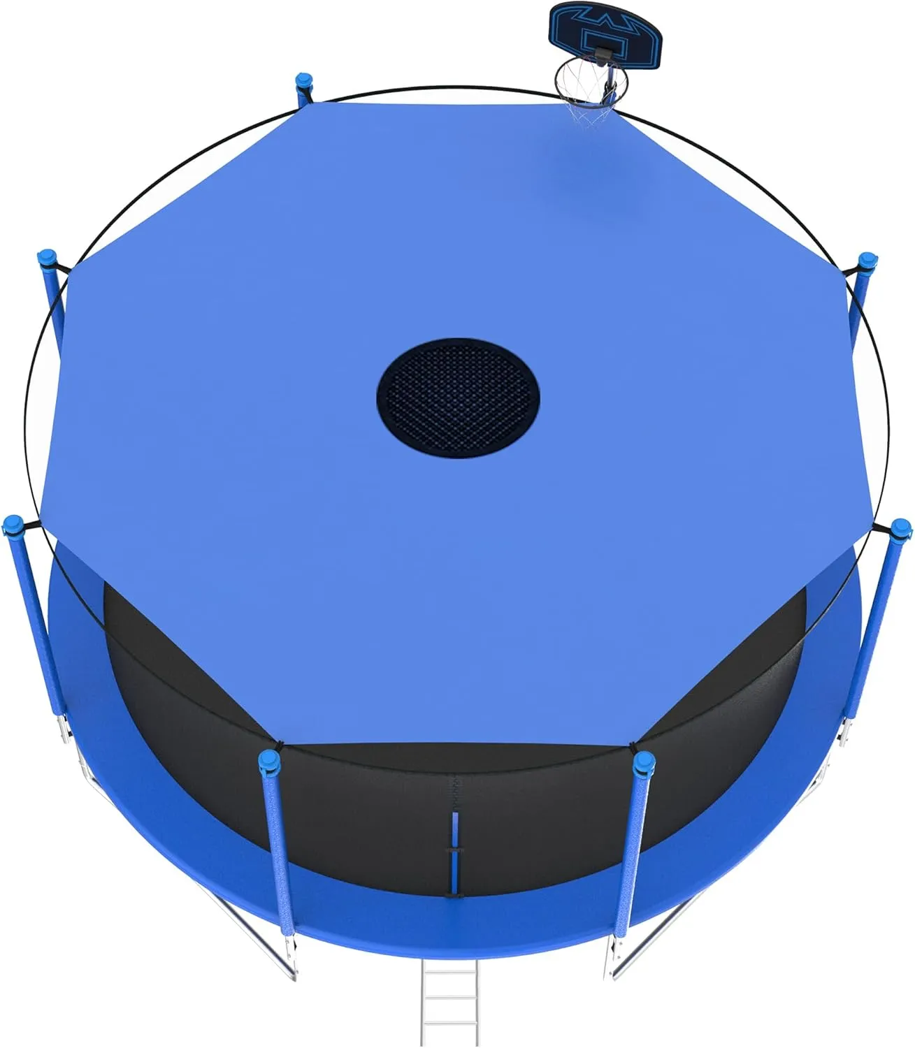Trampoline Shade Cover, 12ft 14ft 16ft Sun-Protection Trampolines Canopy, Easy to Install, Anti-UV Trampolines Sunshade Accessories for Outdoor Backyard Playground
