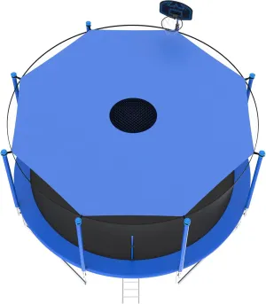 Trampoline Shade Cover, 12ft 14ft 16ft Sun-Protection Trampolines Canopy, Easy to Install, Anti-UV Trampolines Sunshade Accessories for Outdoor Backyard Playground