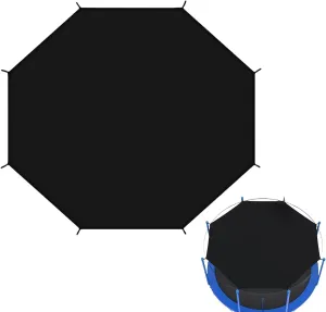 Trampoline Shade Cover, 6ft 8ft 10ft 12ft 14ft Sun-Shade Trampolines Canopy for Round Trampoline, Trampoline Top Cover Accessories, Keep Cool (10 feet B)