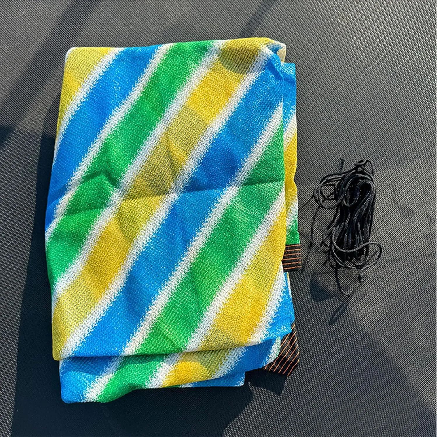 Trampoline Shade Cover Waterproof UV Protection - Heavy-Duty Weather Resistant Sunproof Canopy for 8ft-16ft Trampolines - Universal Fit Outdoor Top Cover (8/10/12/14/15/16ft)