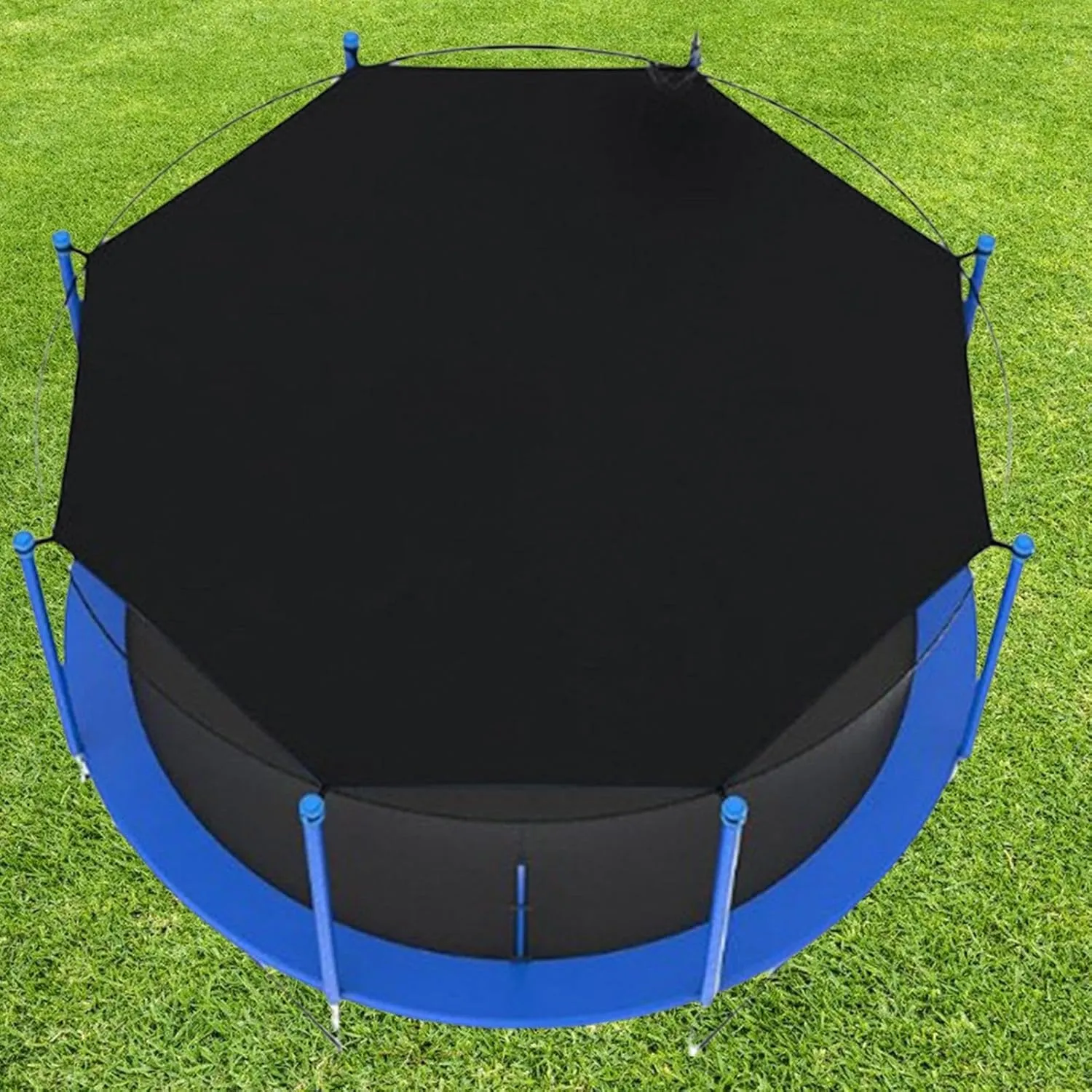 Trampoline Sun Shade, 6/8/10/12/14ft, Trampoline, Sun Protection, Anti-UV Trampolines Canopy, SunproofTrampoline Tops for Outdoor Backyard Playground Trampoline