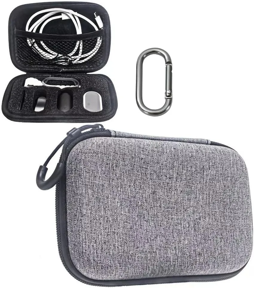 Travel Case for PLAUD NotePin AI Voice Recorder and Charging Dock Accessories,Shockproof Water Resistant Portable Lightweight Plaud NotePin Storage Bag with Lanyard and Carabiner