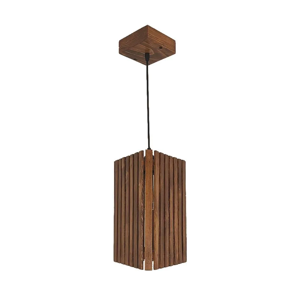 Trika Brown Wooden Single Hanging Lamp