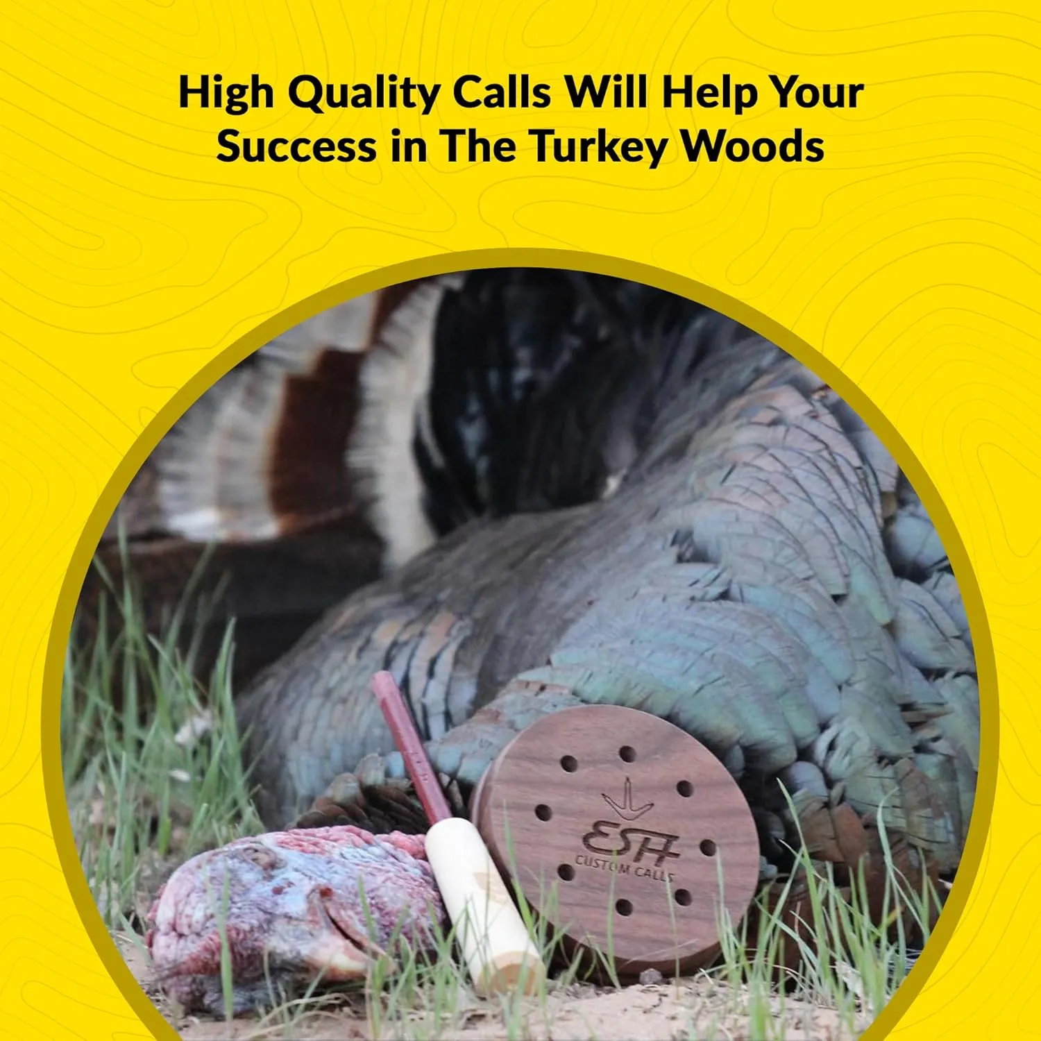 Turkey Pot Calls – Turkey Glass Calls & Slate Calls with Strikers – Realistic Turkey Calls for Hunting and Lures