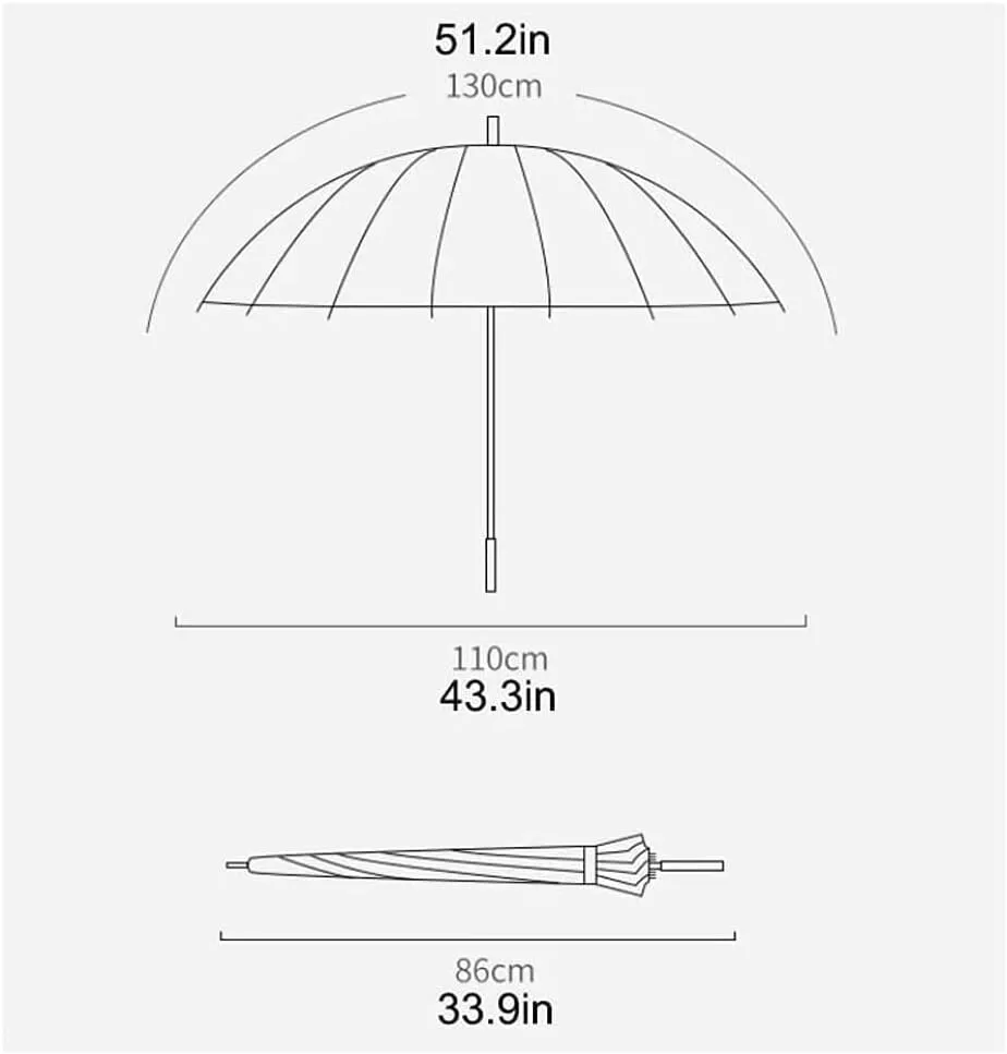 Umbrella Golf Umbrella Large Automatic Open Canopy Vented Umbrella Windproof Waterproof Stick Umbrella for Rain and Sun Umbrella