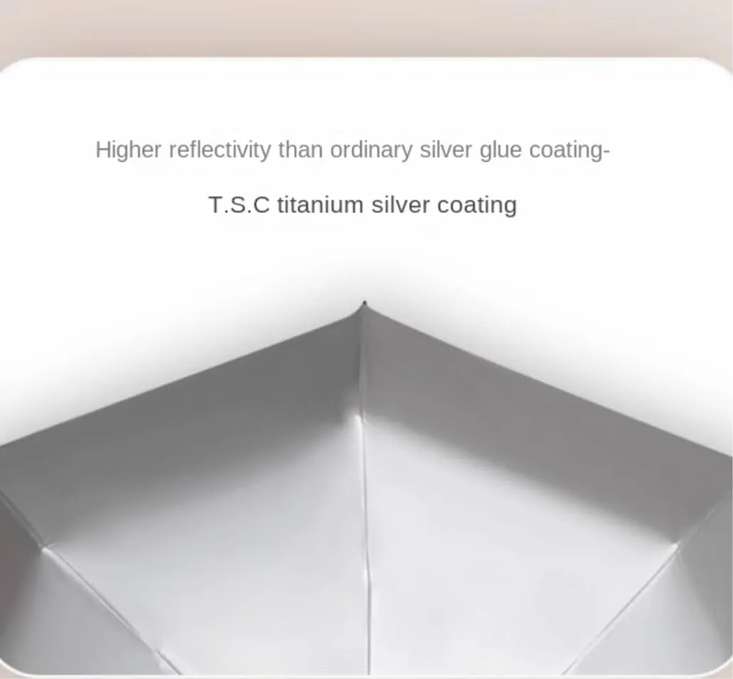 Umbrella Sun Protection Umbrella Sun Umbrella Folding Umbrellas Double-Layer Umbrella Dual-Use Sunshade Outdoor Umbrella(A)