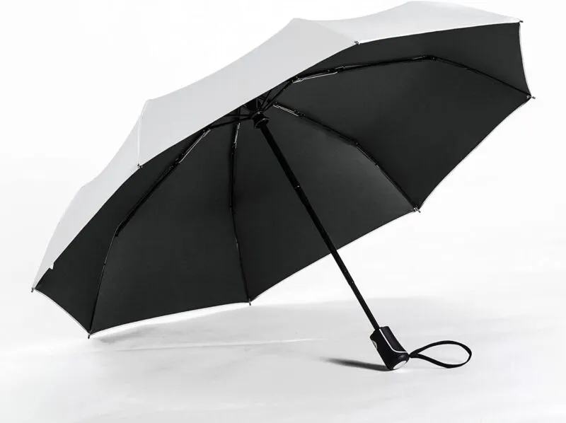 Umenice UPF 50  UV Protection Travel Umbrella Ultra Light 21 inch, Black