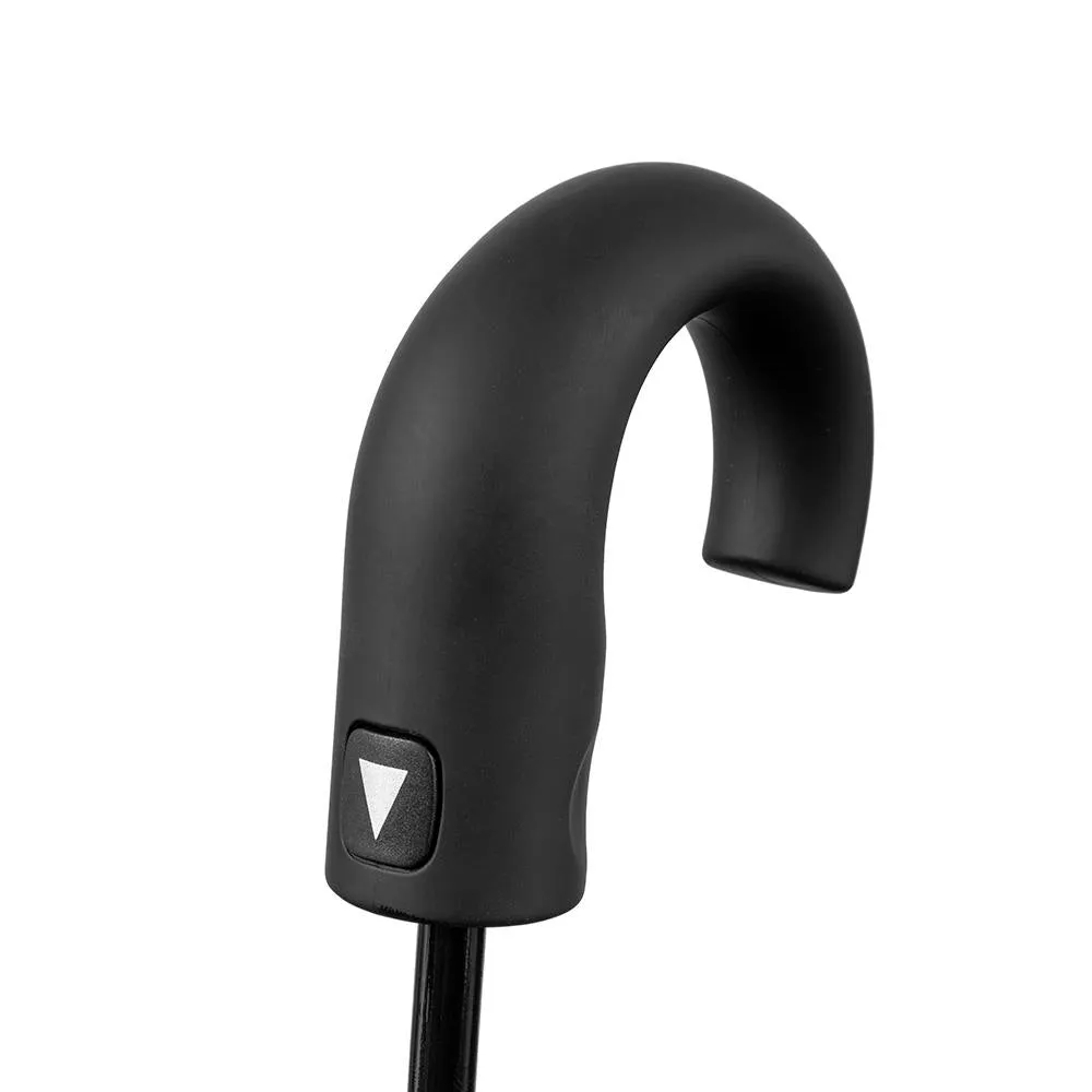 UPF50  Black Auto Open Mini Maxi with Hook handle