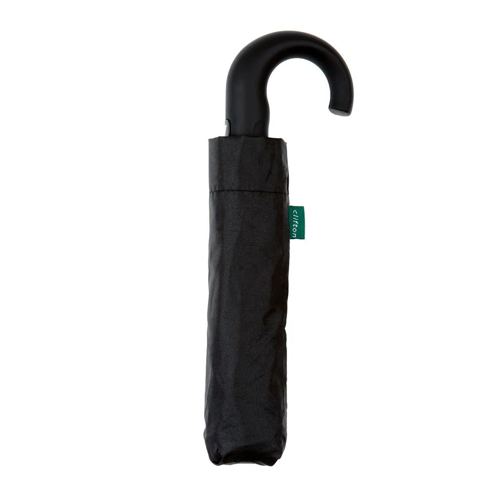 UPF50  Black Auto Open Mini Maxi with Hook handle
