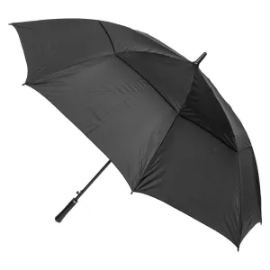 UPF50  Black Ultimate Large Windproof Vented Auto Open Golf