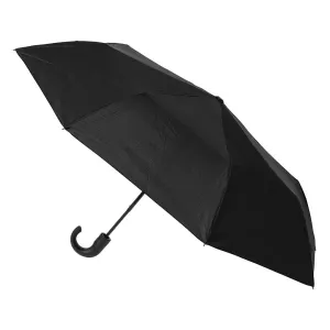 UPF50  Black Windproof Auto Open with Hook Handle
