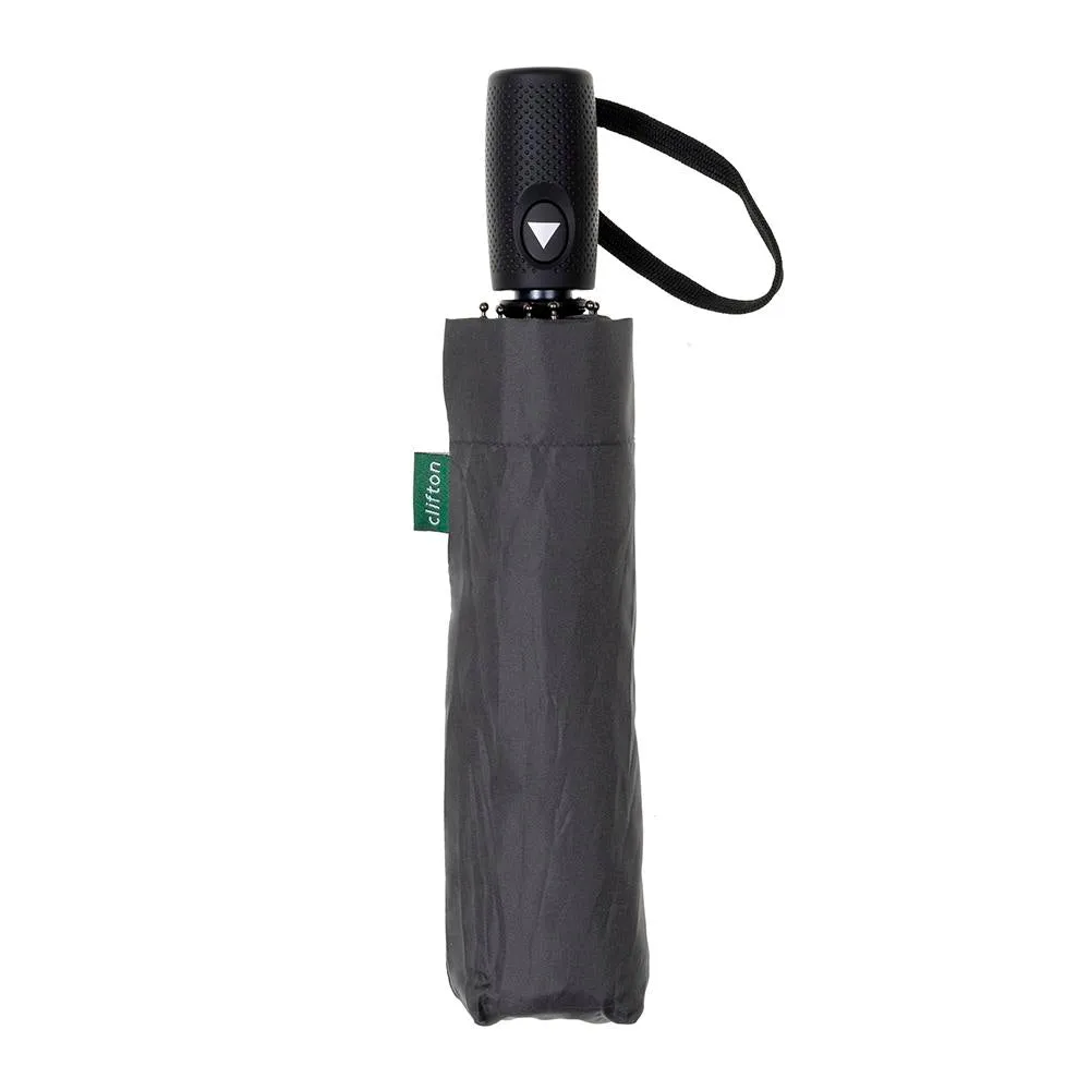 UPF50  Charcoal Grey Auto Open Smooth Folding