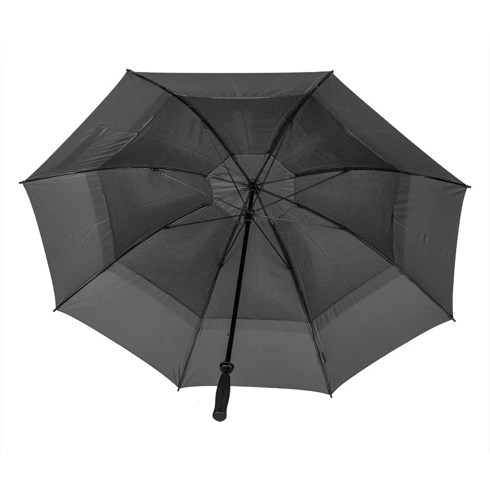 UPF50  Charcoal Grey WINDPRO Vented Manual Golfwith mesh reinforcement