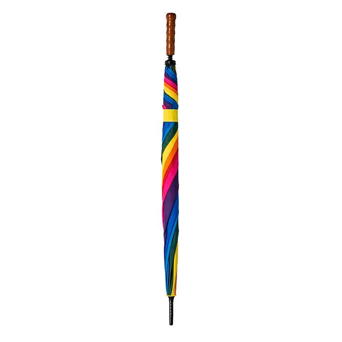 UPF50  Cover in 8 Rainbow Colours Manual Golf with wood handle