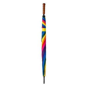 UPF50  Cover in 8 Rainbow Colours Manual Golf with wood handle