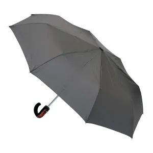 UPF50  Grey Auto Open & Close with Wood trim handle