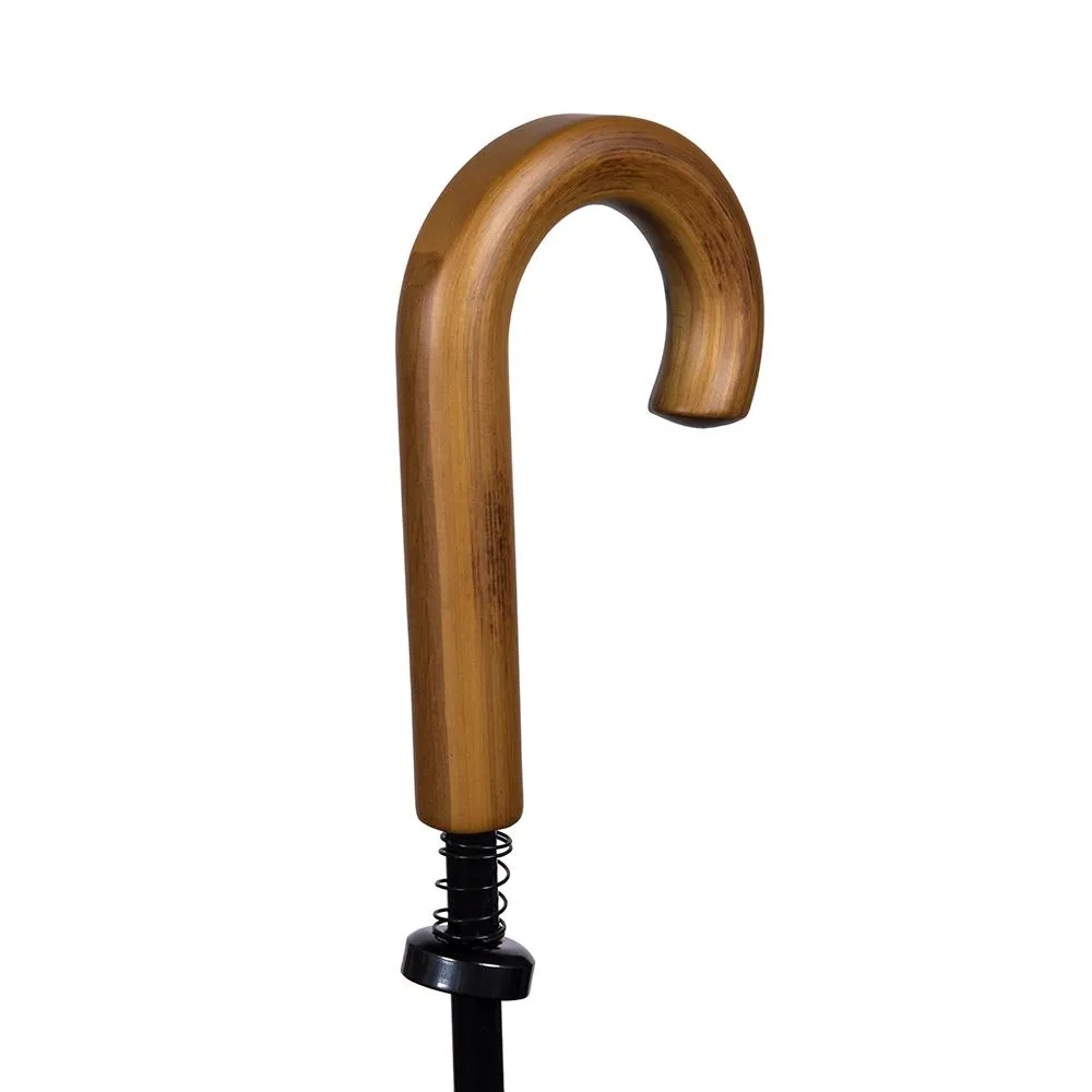 UPF50  Navy Blue Large Cover Walking Length with Wood Handle
