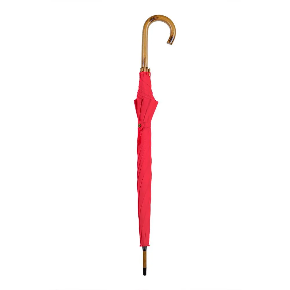 UPF50  Red Wooden Classic Walking Length