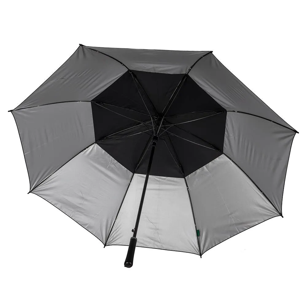 UPF50  Silver/Black Ultimate Large Windproof Vented Auto Open Golf