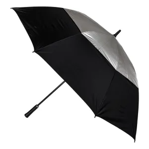 UPF50  Silver/Black Ultimate Large Windproof Vented Auto Open Golf