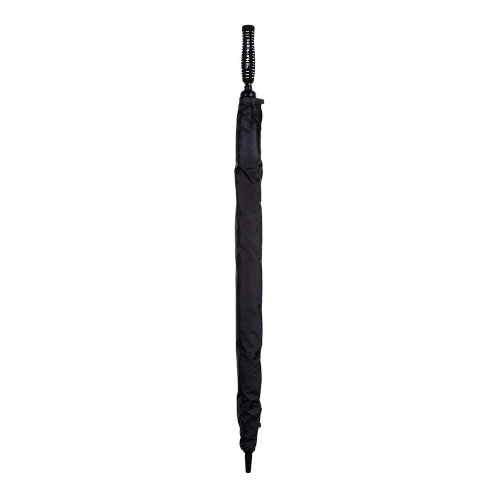 UPF50  Solid Black cover Hurricane Golf with mesh reinforcement