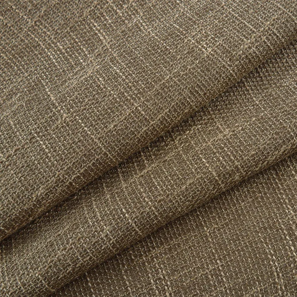 Valea Home Soft Burlap Look Swag Curtains Rustic Natural Tan Rod Pocket Kitchen Valance Curtain Panels for Small Window 36 inch Length, 2 Panels